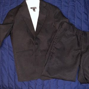 Boys Dockers Black Suit and White Shirt